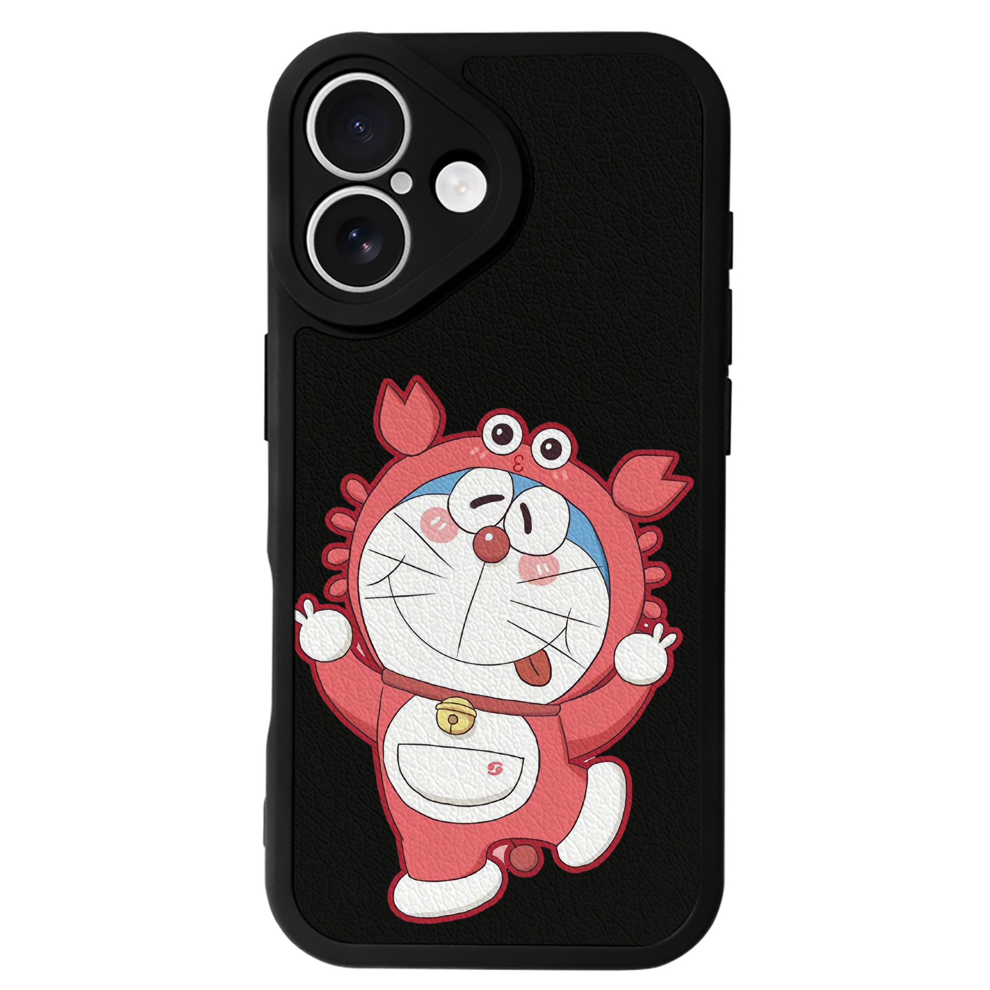（画像用） ドラえもん Doraemon 【iPhone 16シリーズ対応】シリコンスマホケース（レザー調） 材質：シリコン